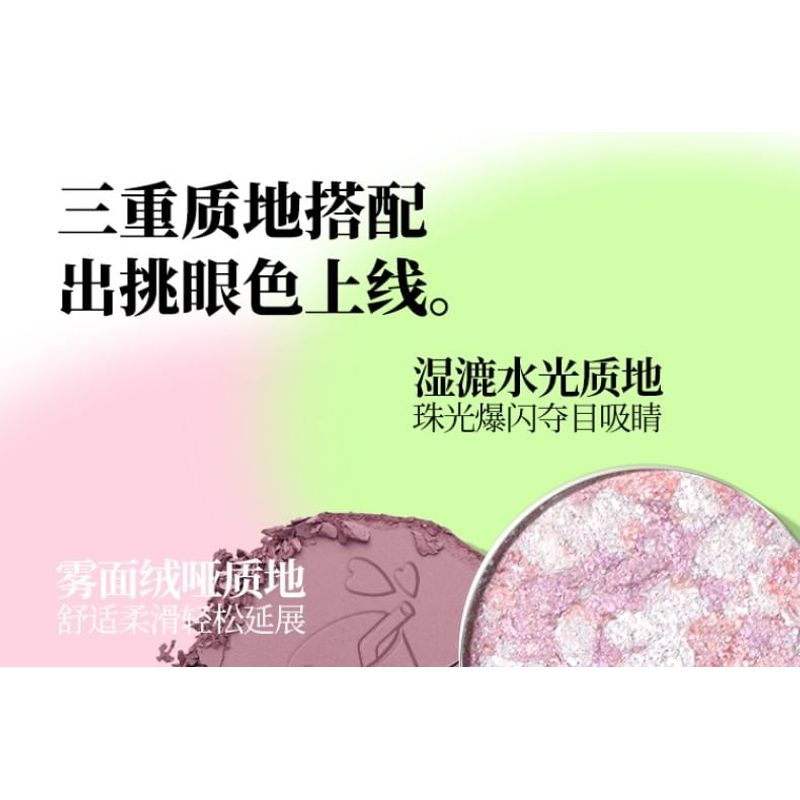 VEECCI - Glitter Quad Eyeshadow Palette - 5 Types