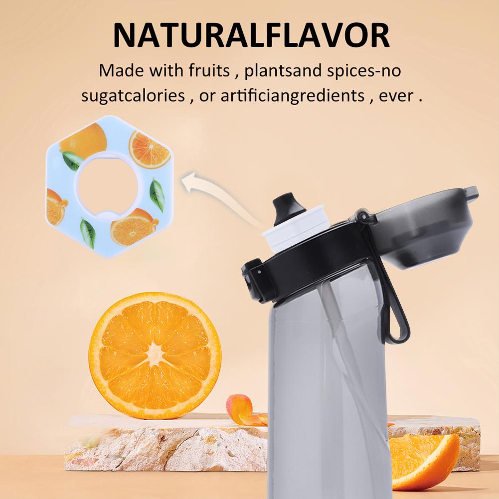 Portable Fruit Flavor Pods Water Bottle Air Scent Flavour Pods with Fragrance 0 Calories Flavor Rings for Sports Water Bottles