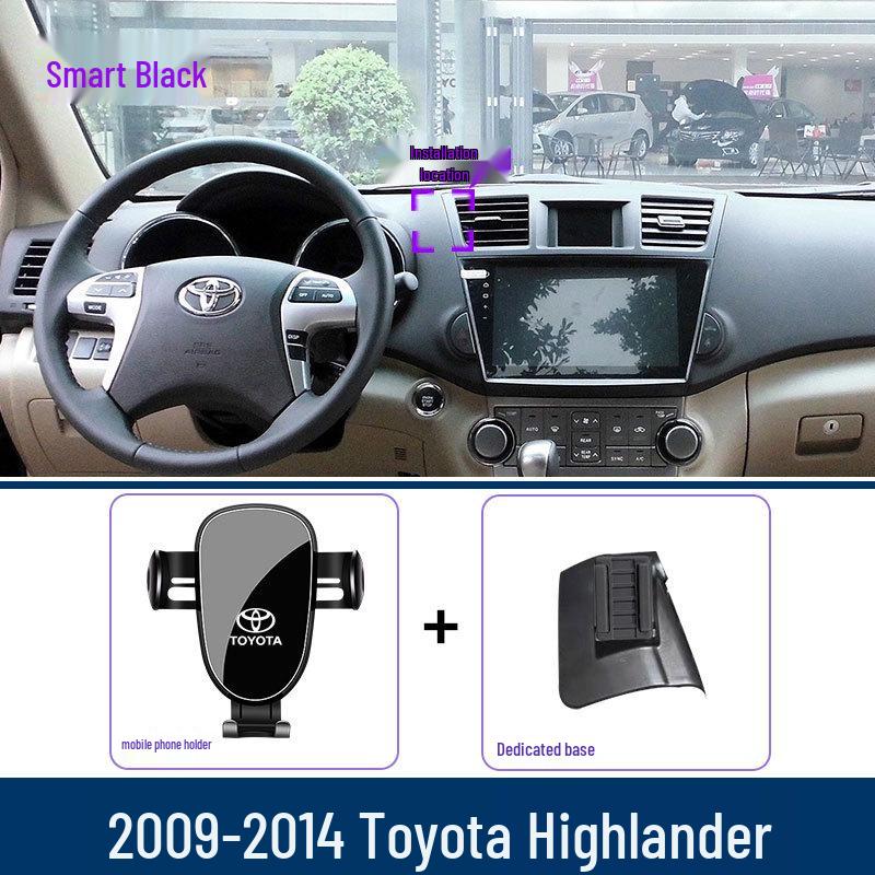 Handyhalterung für Toyota Highlander (2009–2023): Lüftungshalterung mit Navigationshalterung