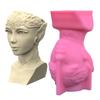 King Queen Portrait Gypsum Silicone Molds for Making Succulent Plant Flower Pot