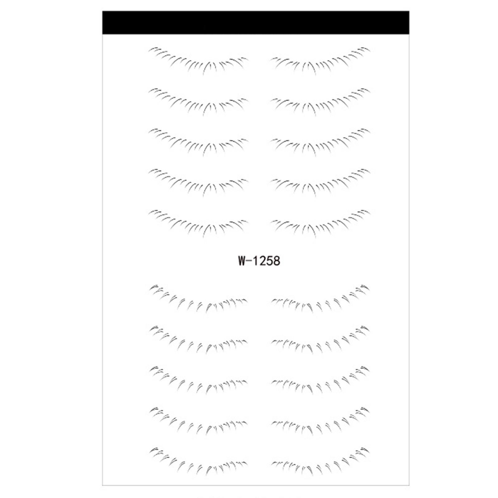 

Нижняя ресница татуировки патч плоский ленивый макияж инструмент увеличить ваши глаза симметричные ресницы одноразовые татуировки наклейки инструмент A