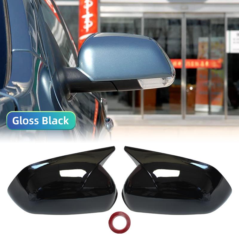 

For Skoda Octavia MK2 A5 2004-2008 For VW Polo 2005-2009 Car Sticker Rearview Side Mirror Cover Wing Cap Exterior Door Case Trim