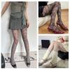 Vintage Patterned Sheer Pantyhose Stockings for Women French Style Flower Jacquard Silk Tights Thin Leggings Hosiery