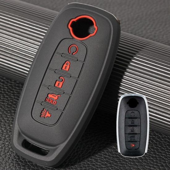 

For Nissan Qashqai Rogue Pathfinder Cube 5 Buttons Remote Key Case Cover Shell