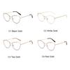Vision Glasses Female Eyewear Cateye Blocking 0 Alloy Spectacle Metal Feminine Design Spectacle Stylish To Optical Ladies -6.0 Elegant Myopia Sexy