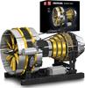 Mould King 10141 MOC Technic Motor letadla Stavebnice technologických stavebních bloků s motorem a motorem letadla 2256 pro dospělé Stavebnice, Krabice,