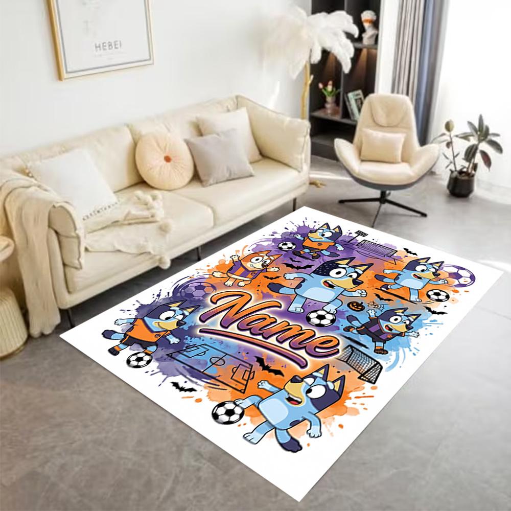 Winter Sports Celebration Customize Your Name Floor Rug Office Rug Design for Decorate room Living Rooms Balcony Game Room Anti-slip Rug