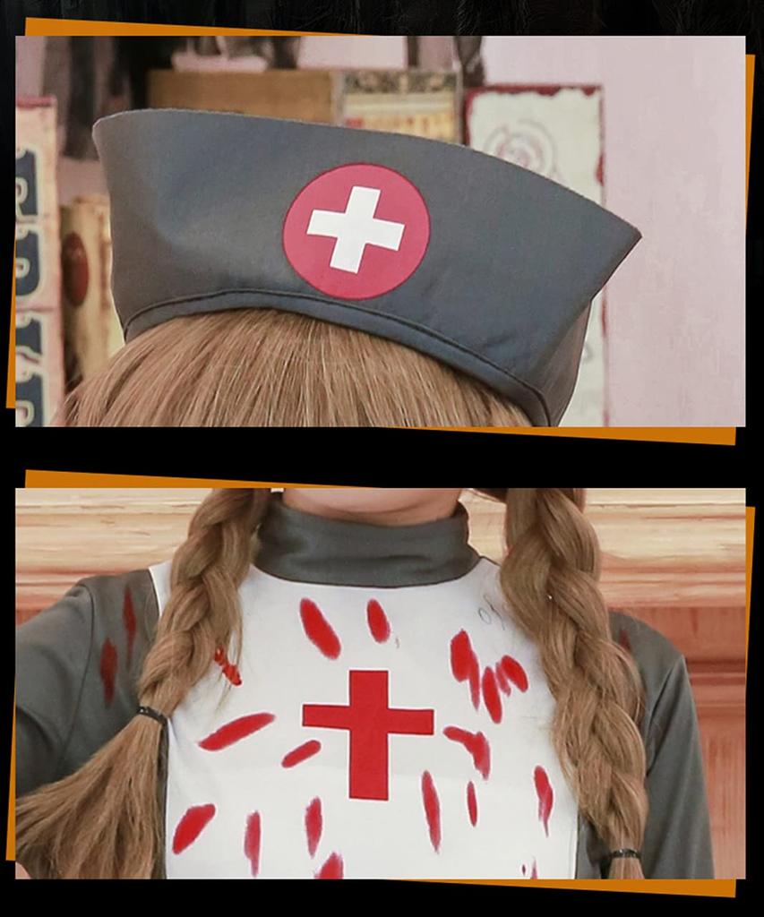 [Milky Time] Halloween Cosplay Dress, Gothic, Church, Nun, Zombie, Sister, Nurse (Nurse)