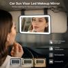 Touch Control LED Car Sun Visor Makeup Mirror Automobile Sun Shading Cosmetic Mirror Portable In-Car Vanity Mirror for Makeup Interior Mirrors6
