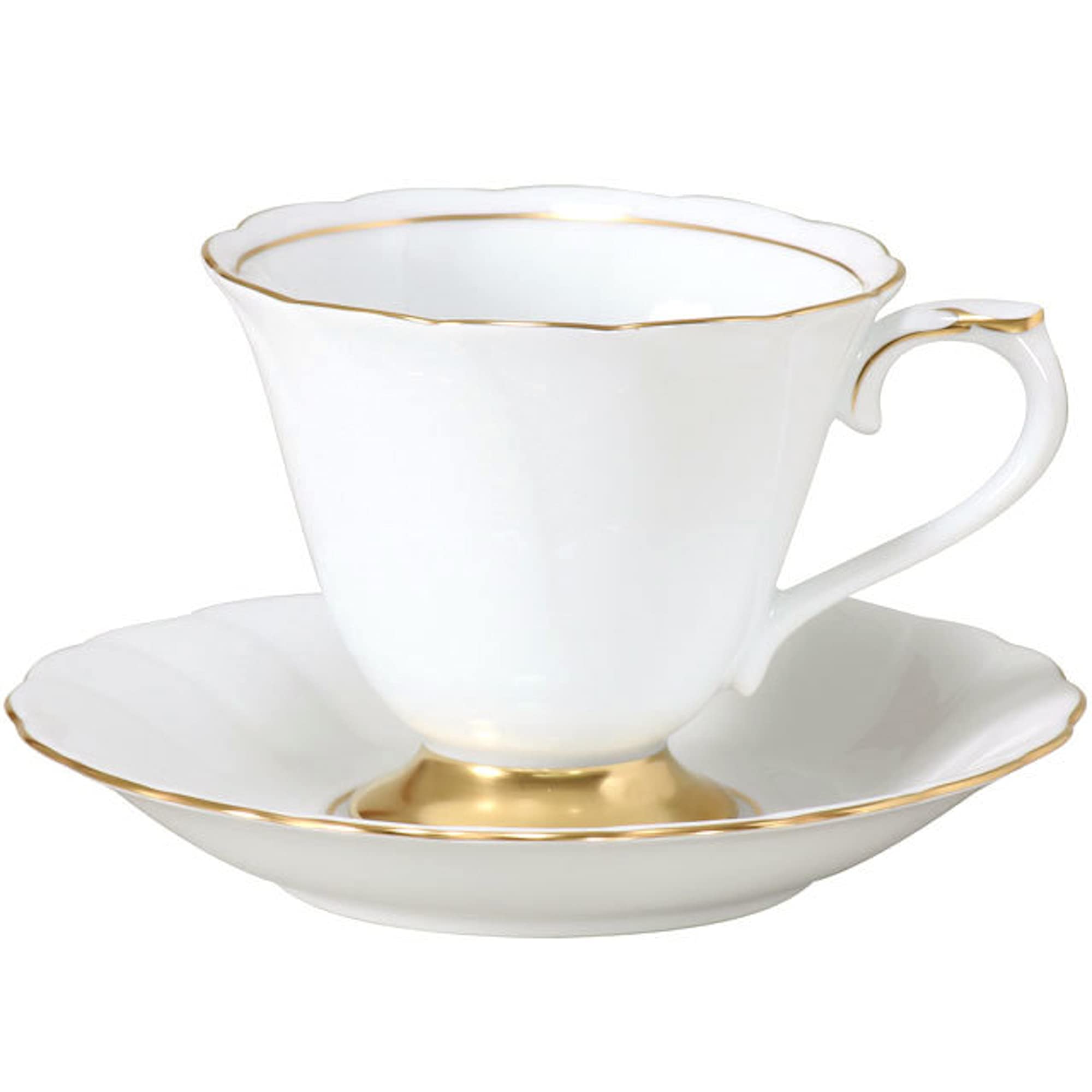 

Okura Art Pottery Princess Coffee Cup Made in & Saucer, Coffee/Tea, Approx. 175cc, Japan, 46C/1501 белый