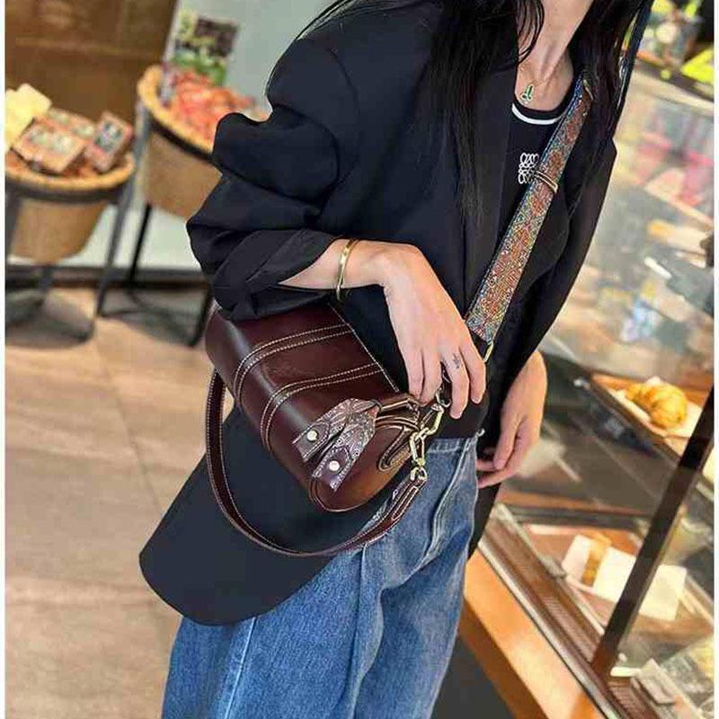 Cylinder Bag Women's New Underarm Shoulder Bag Messenger Bag