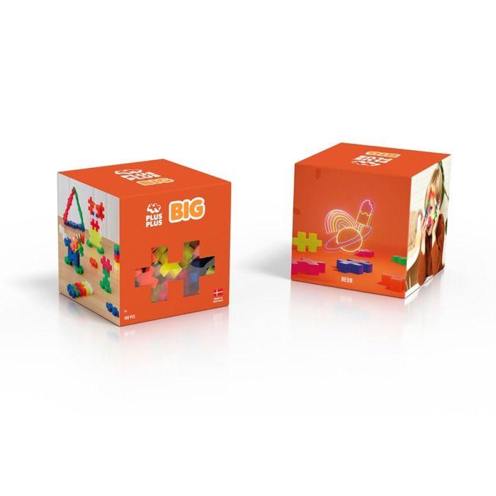 Box midi big neon 100 pièces - plus plus