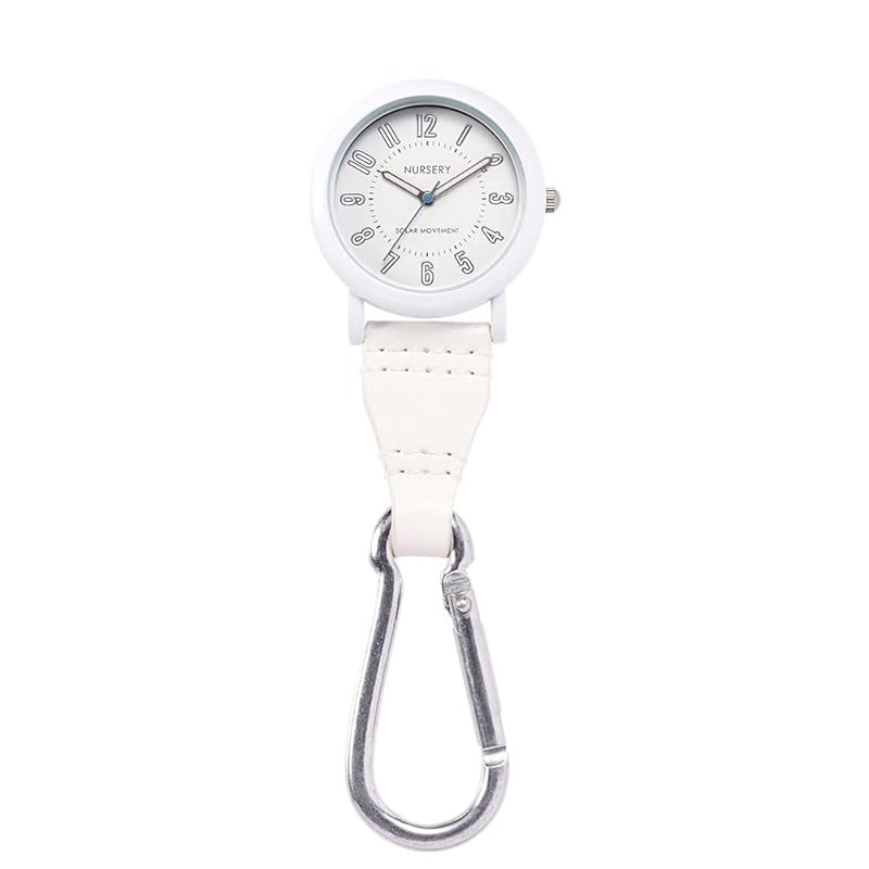

[Nursery] solar carabiner watch ladies ONE SIZE white 162278A nurse goods