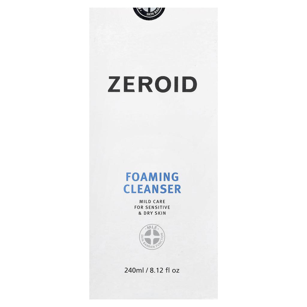 Zeroid, Foaming Cleanser, For Sensitive and Dry Skin, , 240ml (8.12 fl oz)