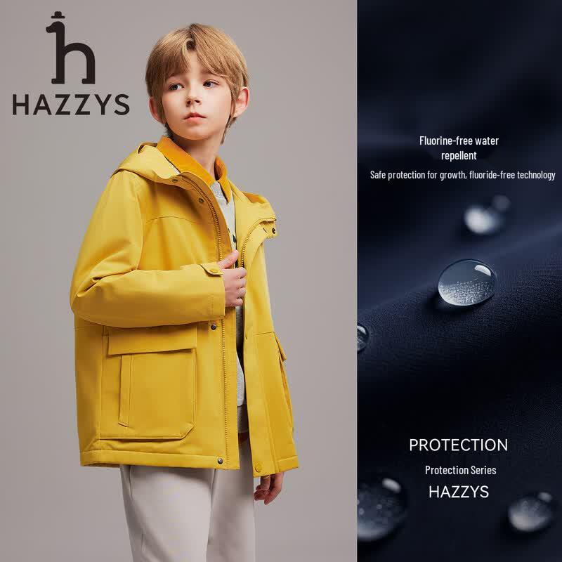 HAZZYS Boys' Hooded Windbreaker Coat