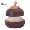 Minimalist Wood Aroma Diffuser Mangosteen Passive Oil Diffuser, Wooden Essential Creative Aromatherapy Yoga Meditation Scent Tool Diffusers,