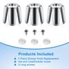 3Pieces Multipurpose Shower Knob Replacement Set Banthroom Accessory With Tub Faucet Handles In Matte Designs Finish