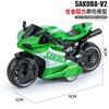 Children'S Toy Boy Simulation Alloy Motorcycle Model Ornament Pull Back Inertia Toy Car Keychain Stall