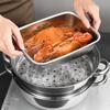 Silicone Ring Sealed 304 Stainless Steel Fresh-keeping Box Freshness Container  Refrigerator