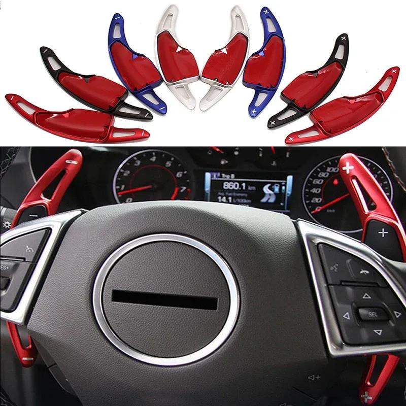 

Aluminum Steering Paddle Shifter Extended Cover Trim for Chevrolet Camaro 2016-, Corvette C7 2014- Interior Accessories червоний