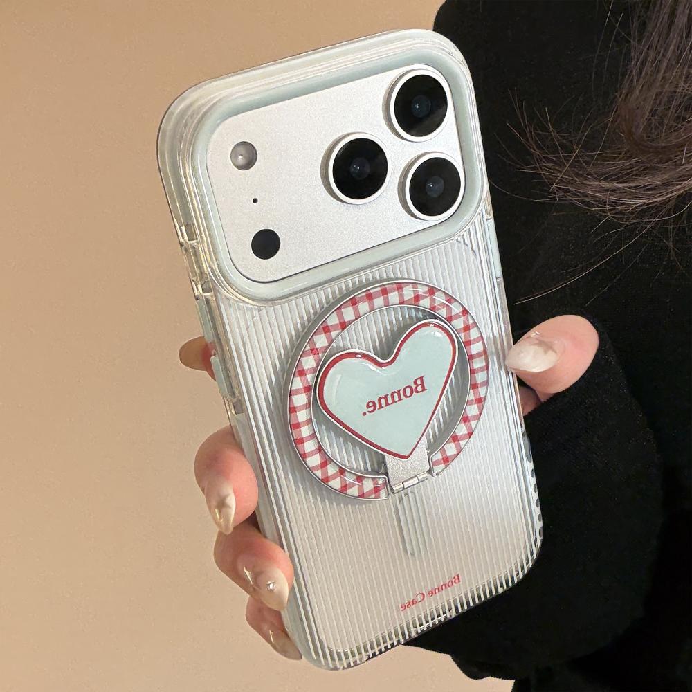 Dungi Albastre și Roșii Sunt Potrivite pentru Carcasa Telefonului Mobil Apple 17promax 15 Coreeană IPhone16 Suport Magnetic Iubire 14 Carcasă Moale