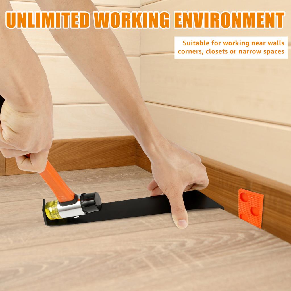 3 In 1 Laminate Professional Flooring Tools Installation Kit Sturdy Robust Unique Spacer Gap Design for Plank Flooring Work