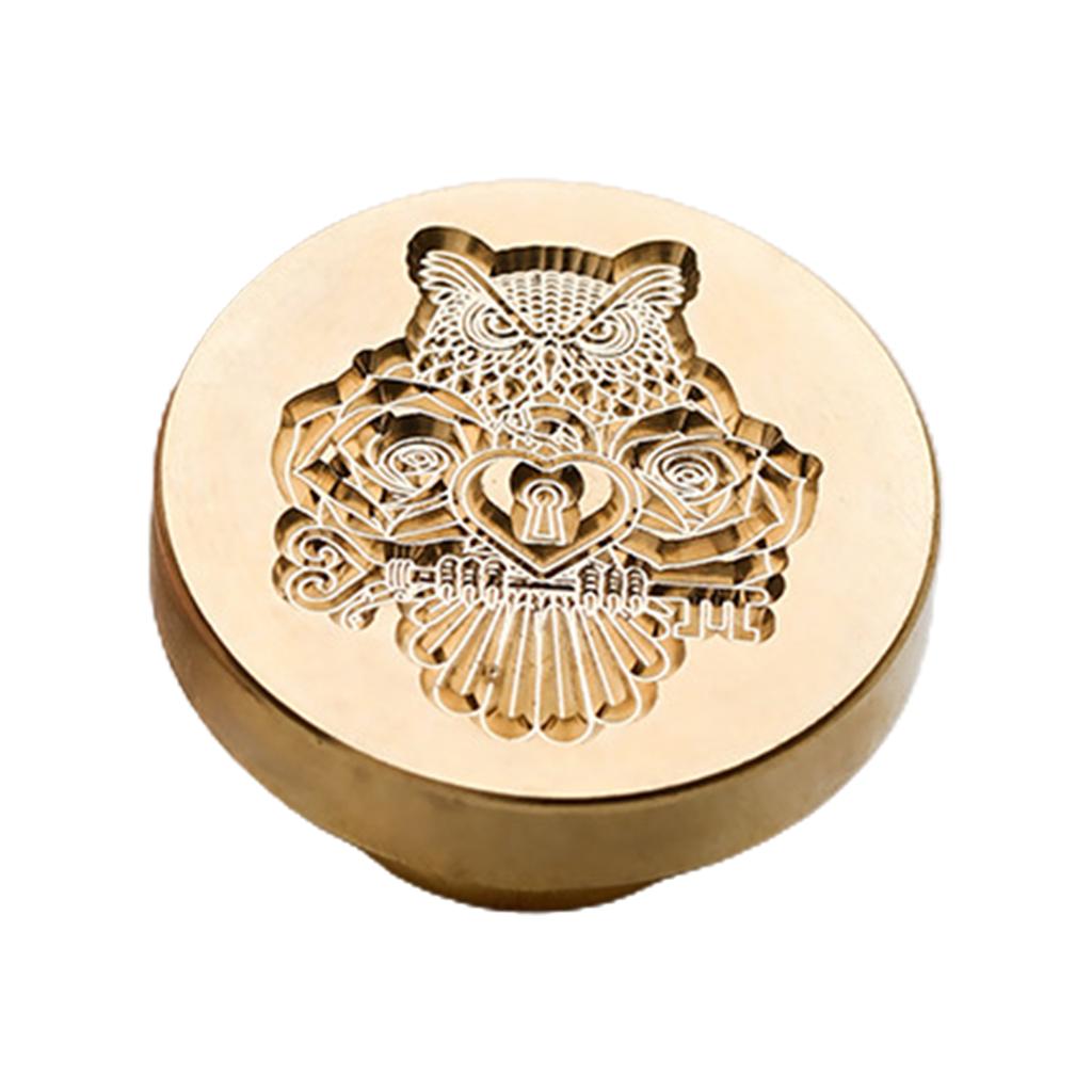 Wax Seal Stamp Head for Cards Envelopes Invitations Gift Packaging- Brass Head Gift Wrapping, Post Card Letter