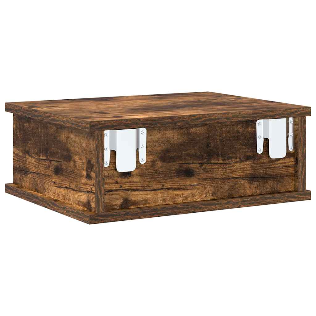 Nightstand 2 pcs Smoked Oak 40 x 31 x 15 cm
