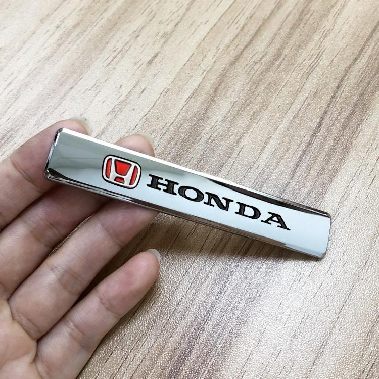 Hbdf4 Car Leaf Metal Stickers Auto Decoration Accessories For Honda Civic Accord Fit Jazz Pilot CRV Odyssey Passport City Shuttle HRV