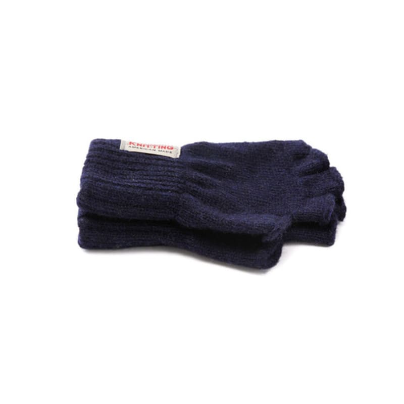 NEWBERRY KNITTING Fingerless Gloves - Navy