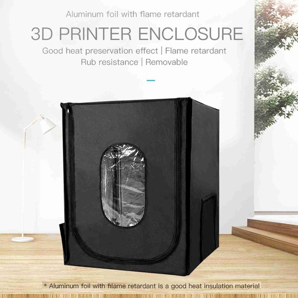 Black 3D Printer Enclosure Fireproof Printer Heating Cover for Bambu Lab X1C/X1E