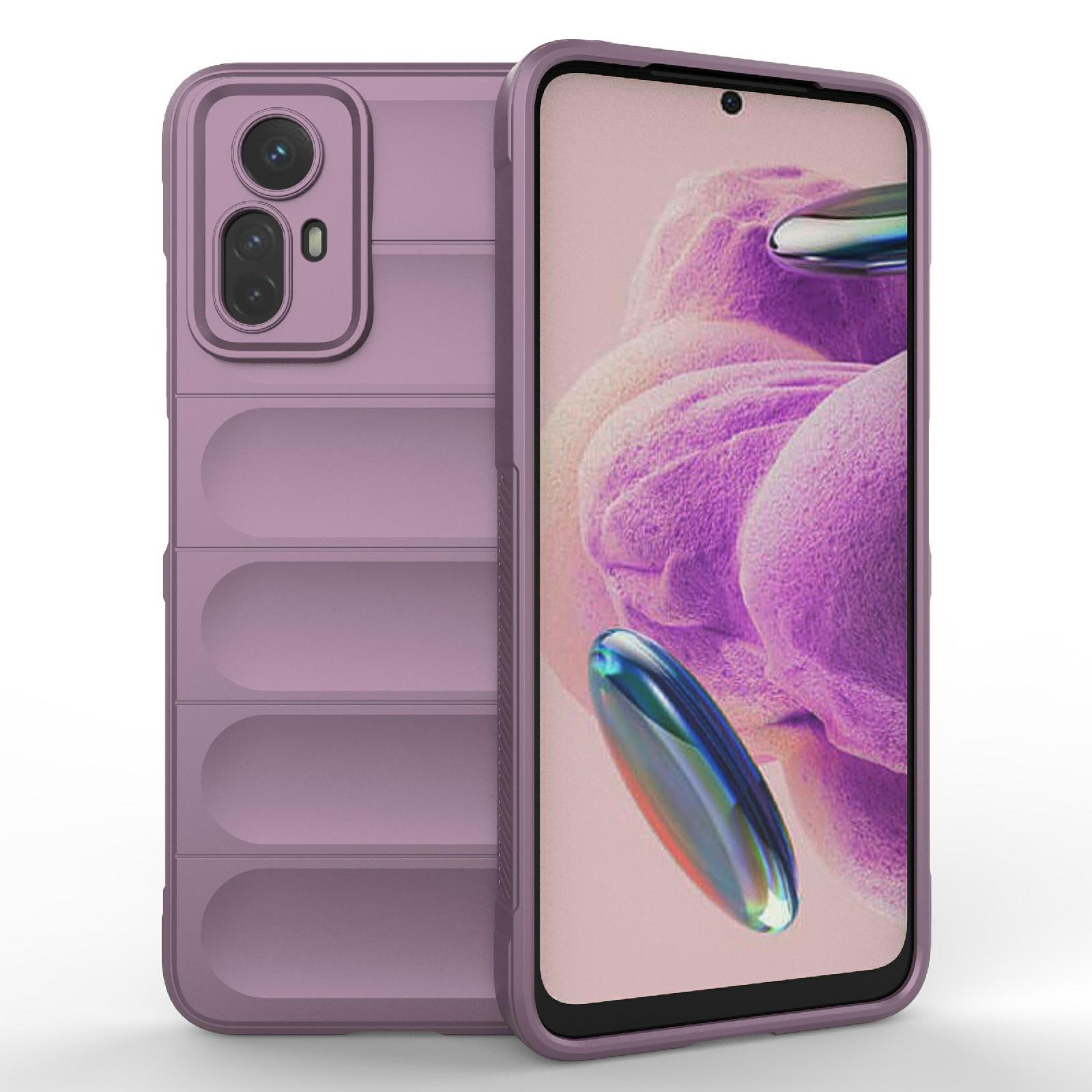 

For Xiaomi Redmi Note 12S 4G Phone Shell Soft TPU Cell Phone Case Shock-Absorbed Protective Cover Light Purple