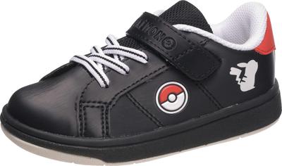 P112 Athletic School Size 3E Pokémon Kids' Sneakers, Shoes, Shoes, Black, 18.0cm,