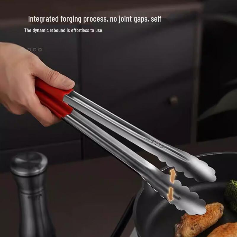 FATTBAO Stainless Steel Food & BBQ Tongs