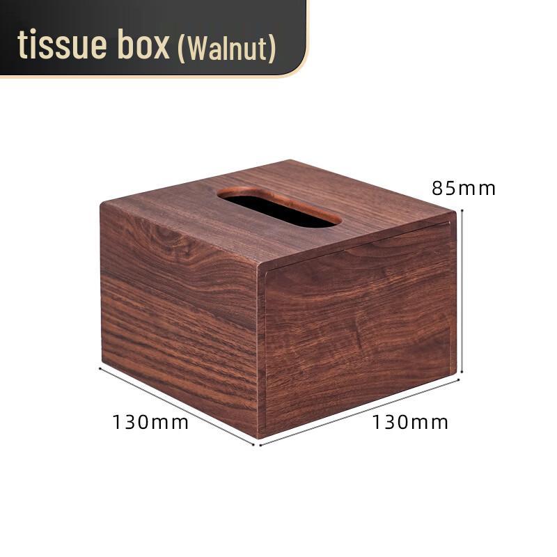 Square Leather Tissue Box