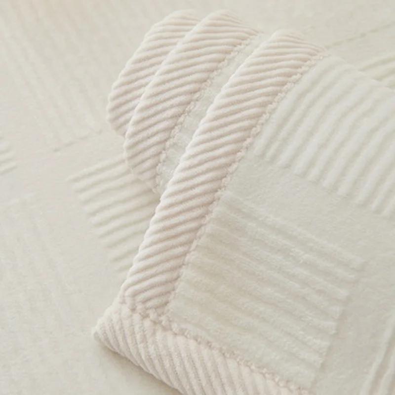 Protiskluzová tlustá plyšová podložka na pohovku Moderní jednoduchost Ručník na pohovku Domácí pohovka Zimní mléčný plyšový potah na pohovku do obývacího pokoje