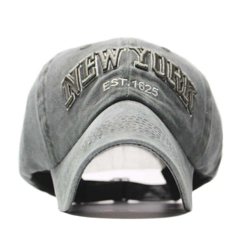 Versatile Pure Cotton Alphabet Washed Cloth European and American Retro Old Baseball Cap Outdoor Sunshade Men's and Women's Hats