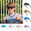 SCVCN 5-16 Years Children Photochromic Cycling Glasses Outdoor Sports Sunglasses Kids MTB Bikes Eyewear Boys Girls UV400 Goggles