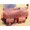 Vintage Briefcase Satchel Mild Leather Laptop Messenger Bag Shoulder Office Bag