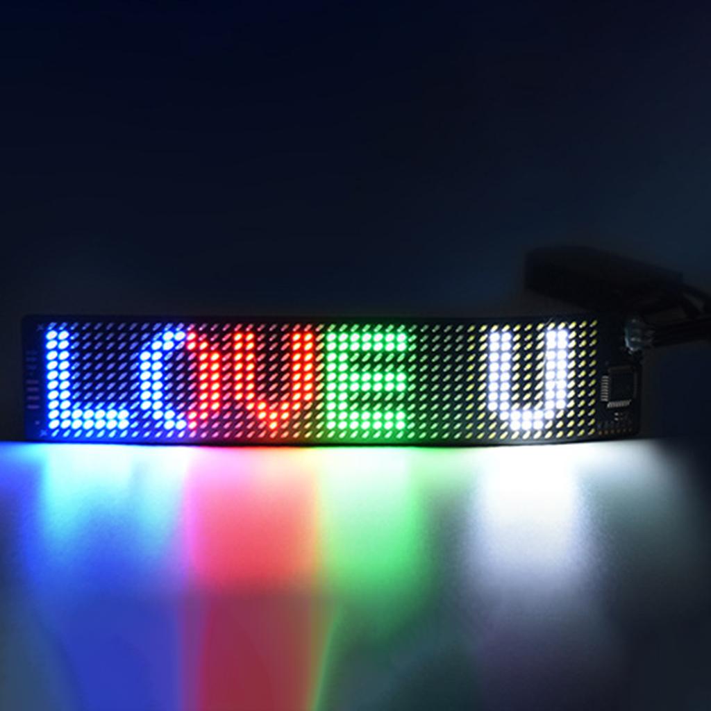 LED Sign Flexible Scrolling Panel 8 Display Actions RGB Multi-color Text APP