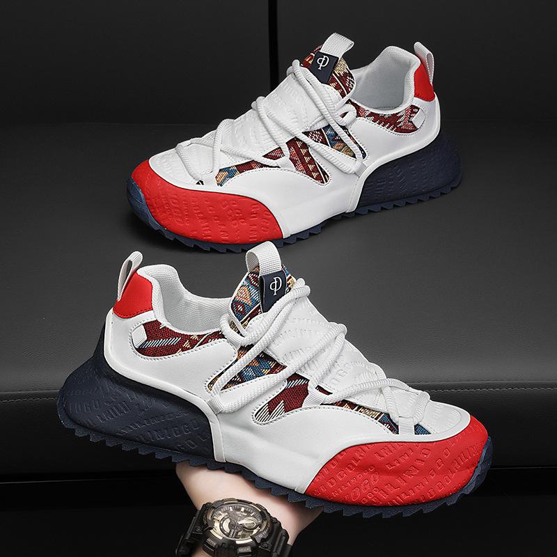 2025 New Luxury Men's Shoes Fashion Trend Casual Shoes Thick soled Height Increasing Wear resistant Running Sports Shoes