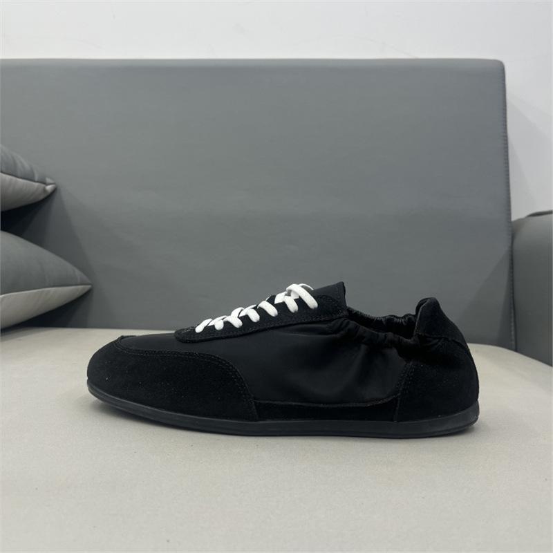 

Summer new breathable mesh casual shoes flat bottom low top lace-up trendy blh 38 чёрный
