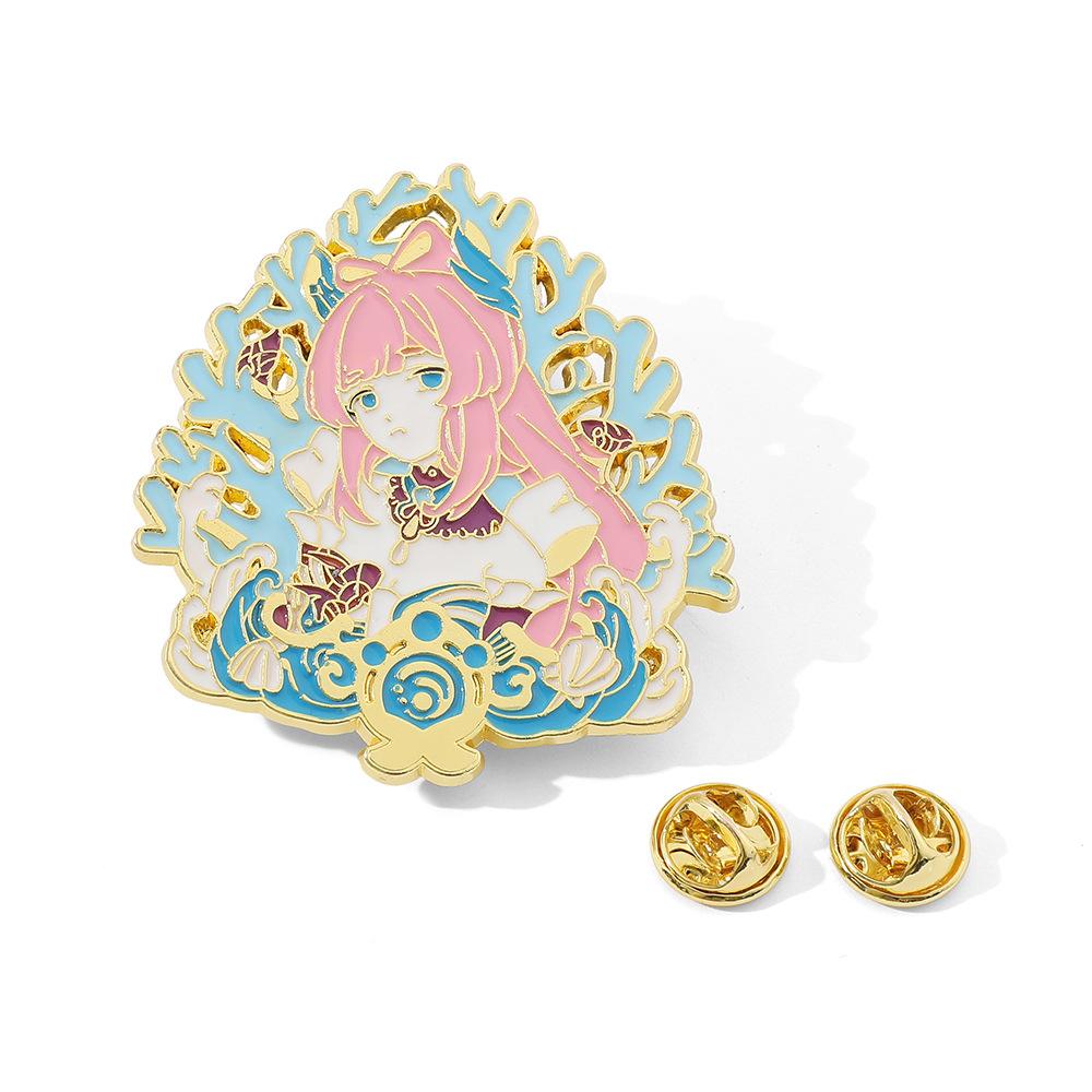 Anime Brooch Badge Cartoon Character Pendant Accessories