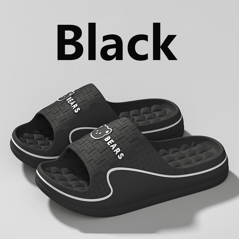 Summer Slide Slippers Women Men New Anti-Slip Bathroom Home Slippers Indoor House Shoes Shower Sandals