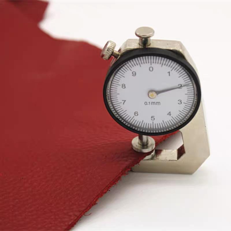Thick Cowhide Leather Material, Genuine Leather Top Layer, 1.8mm Burgundy Cushion, Deep Red Sofa Seat Leather Fabric