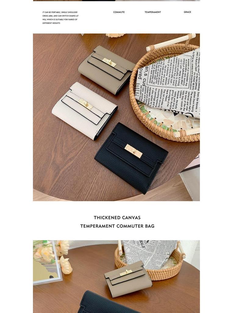 Women's Compact Foldable Wallet - Small Short Handbag.