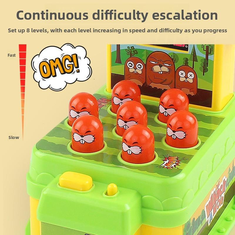Electric Whac A Mole Game For Kids With Score And Interactive Play