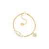 Clair De Lune Gold Metal And White Resin Bracelet Women Bracelet B1503CDLRS-D301