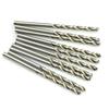 High-Speed Steel Twist Drill Bit, 0.5-3.2mm, White Straight Handle, for Metal & Woodworking