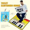 Music Piano Hygienic Blanket Bathroom Funny Toe Music Keyboard Toilet Floor Mat Potty Piano Sounding Bathroom Rug